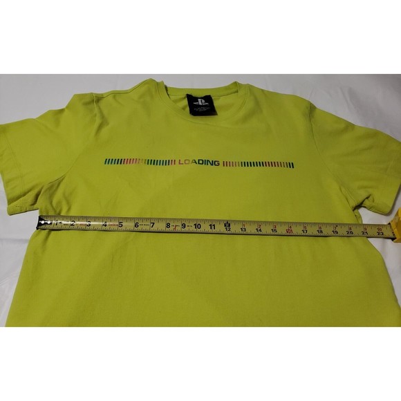 Men's Forever 21 PlayStation Loading T-Shirt  Metalic Rainbow Japanese Font - Picture 6 of 9